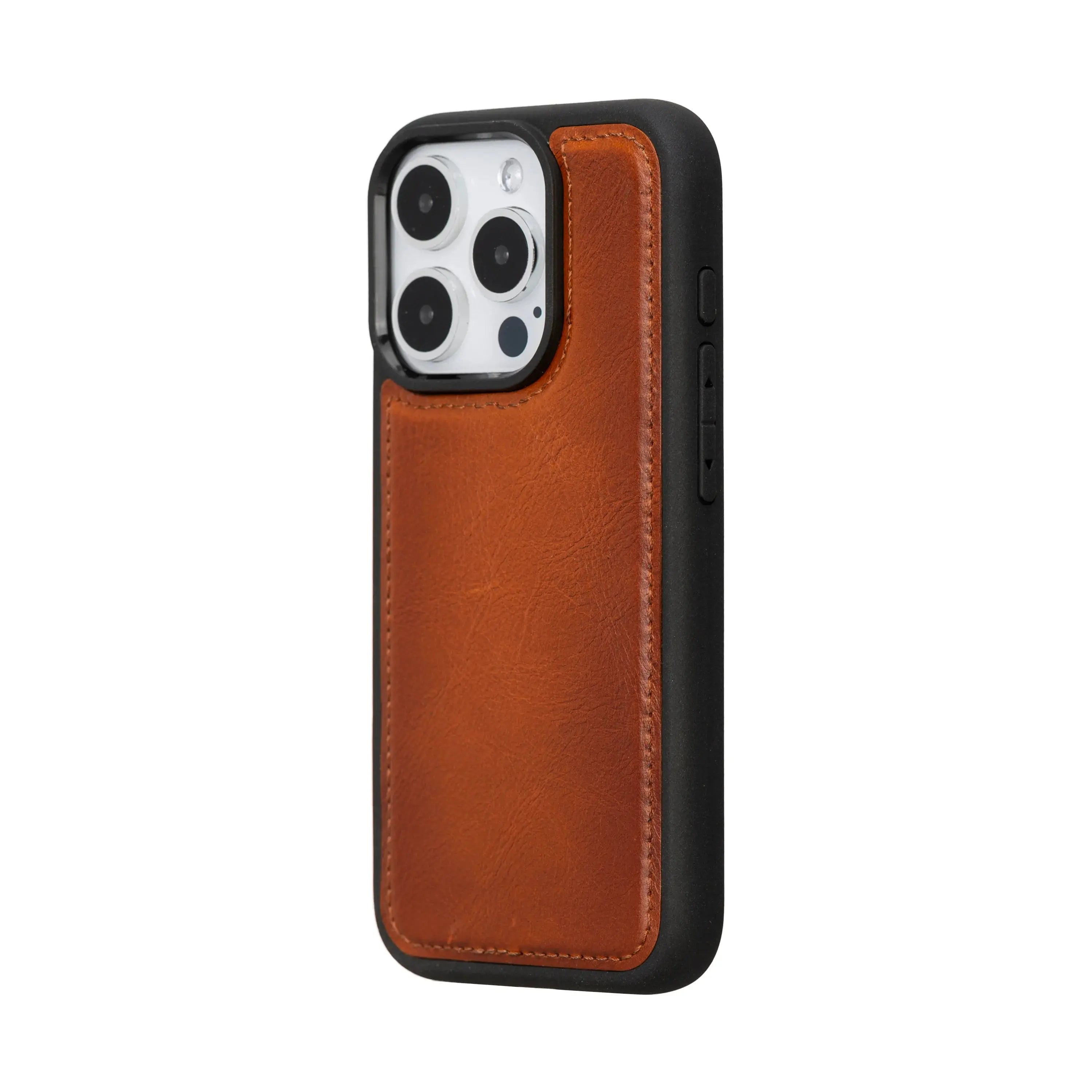 iPhone 15 Pro Genuine Leather Slim Case MagSafe – Flex Cover Series