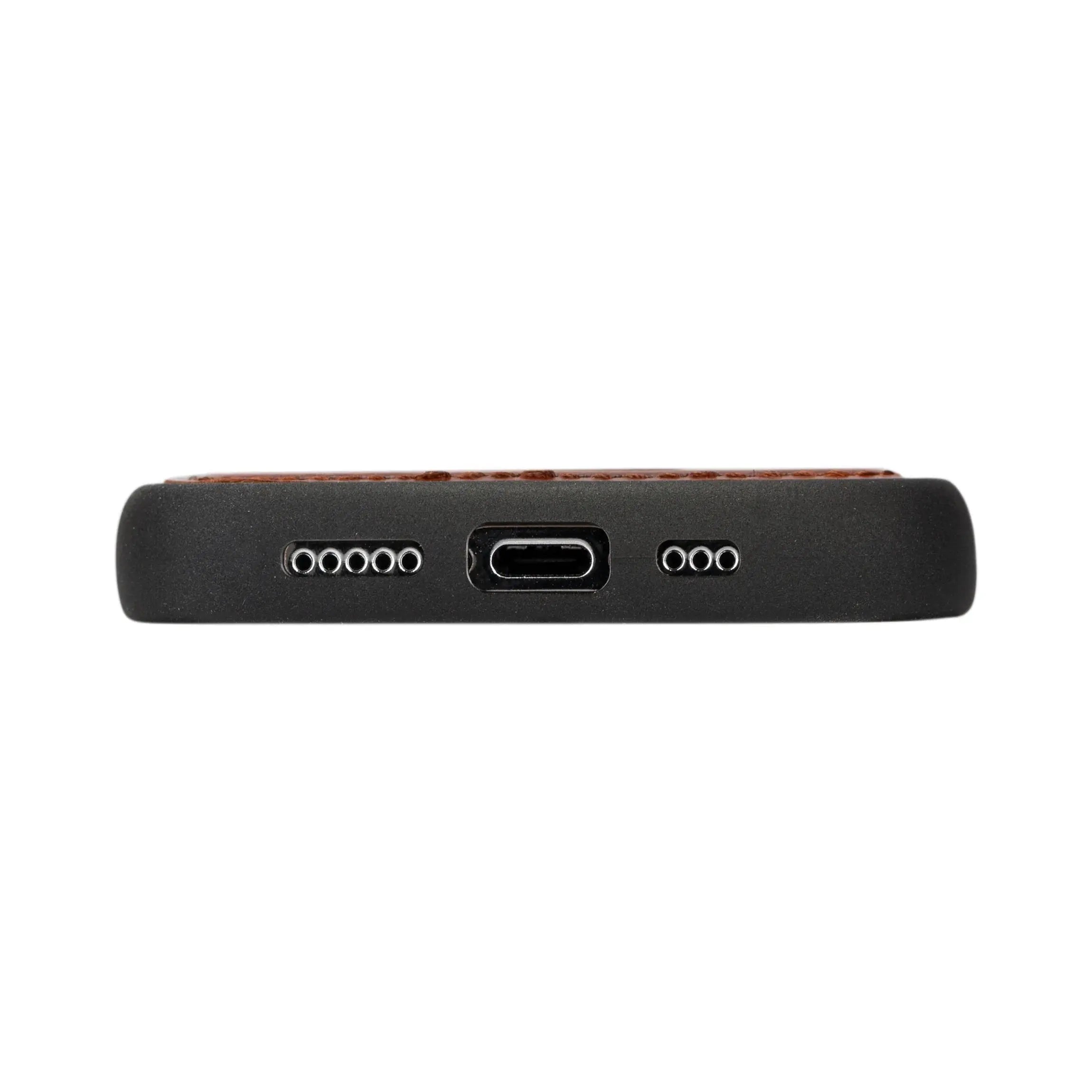 iPhone 15 Pro Genuine Leather Slim Case MagSafe – Flex Cover Series