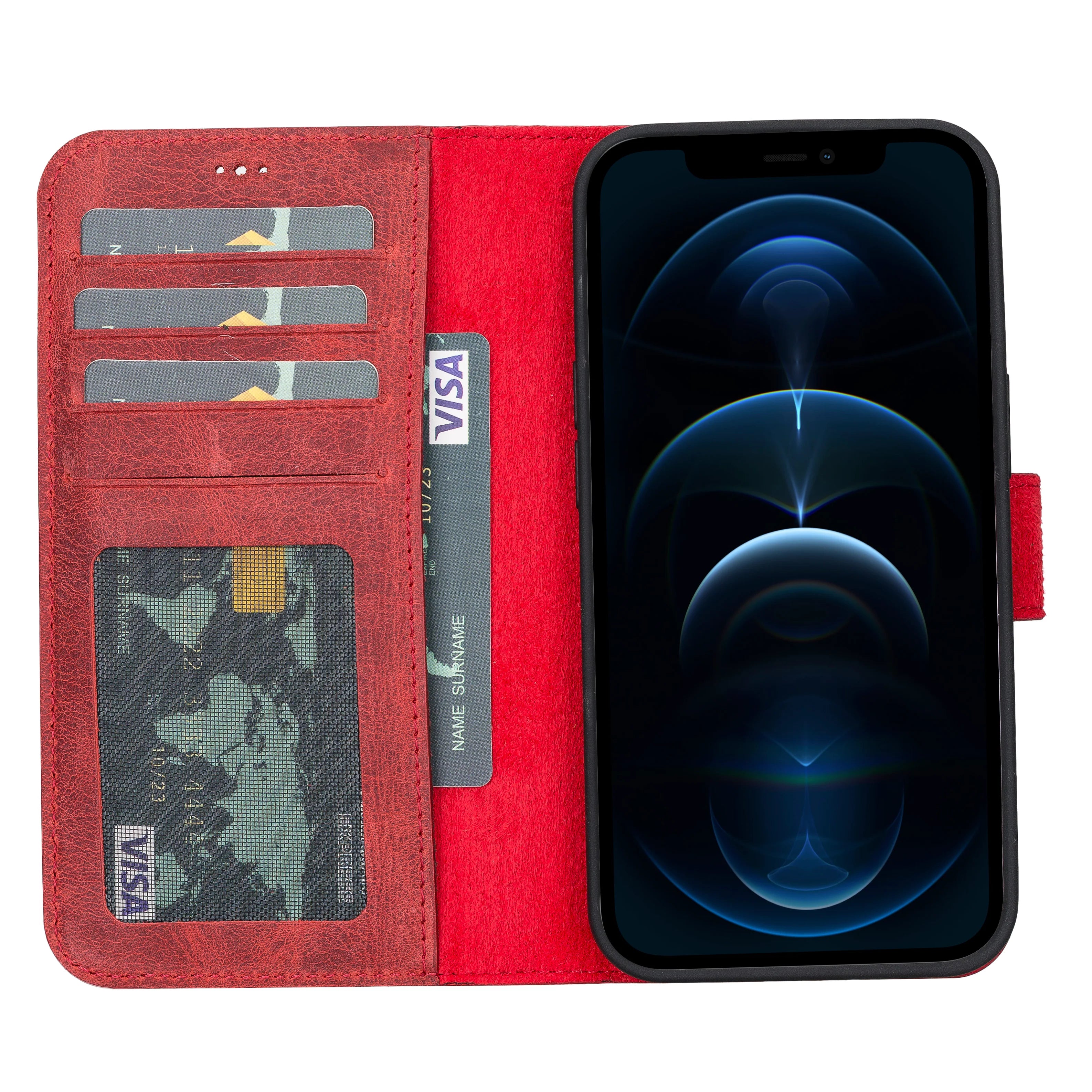 iPhone 13 Pro Leather Wallet Case Detachable RFID – Liluri