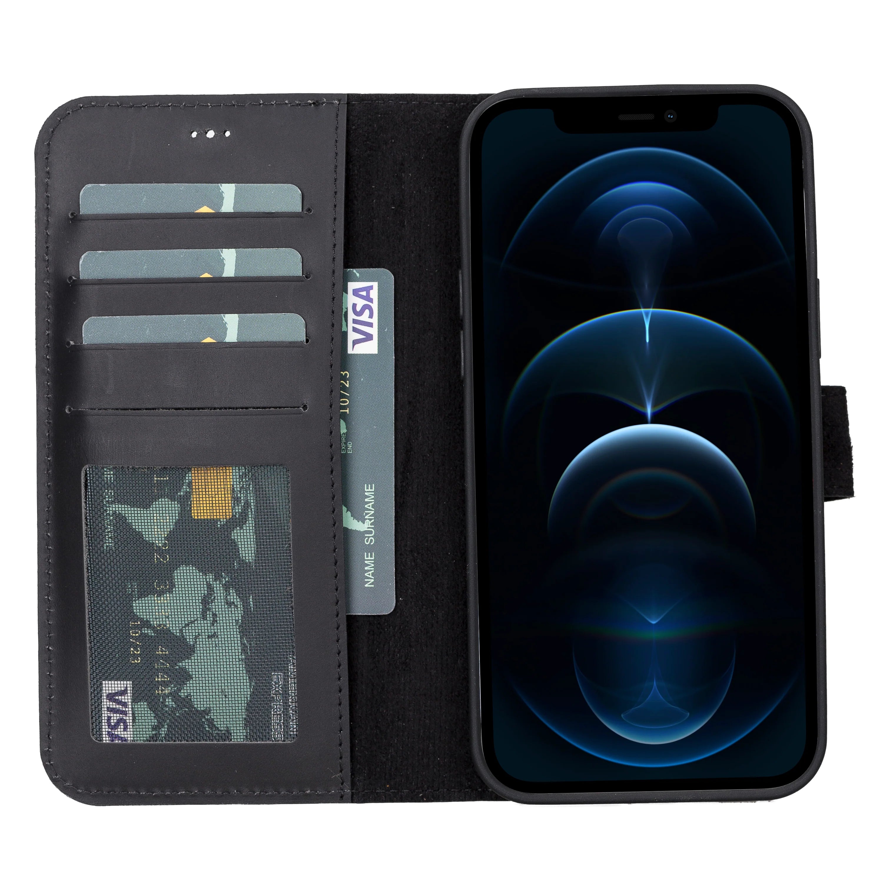 iPhone 13 Pro Leather Wallet Case Detachable RFID – Liluri