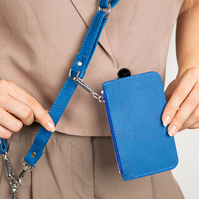 FlexGo PU Leather Phone Strap & Wallet Set – Clip-On Flex