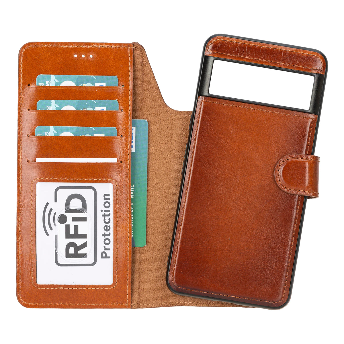 Google Pixel 10 Pro XL Leather Wallet Case Detachable RFID – Magic