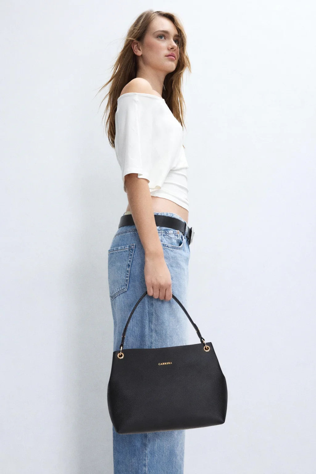 Carrera Calivra Women's Leather Bag – Floater Leather Shoulder Bag for Everyday Elegance | Minimal & Handcrafted