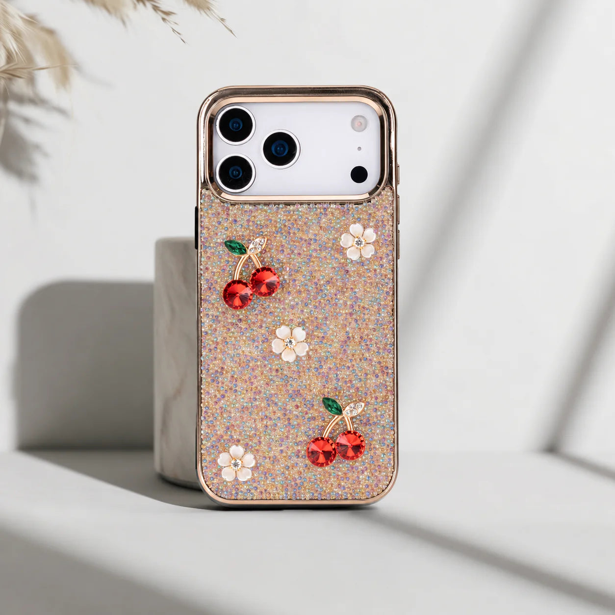 Freya Crystal Cherry Case for iPhone 17 Pro Max