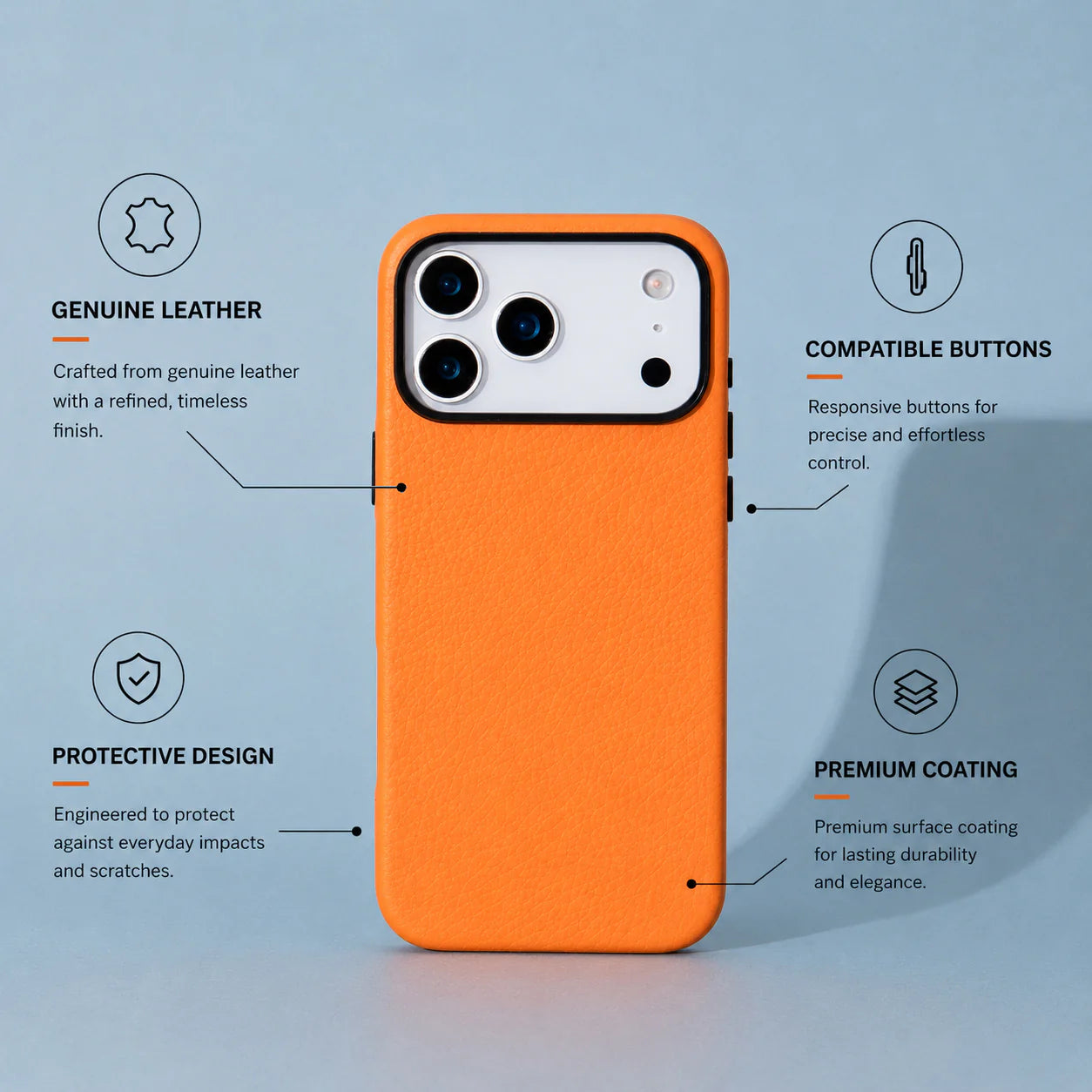 Prestige iPhone 17 Pro Leather Case