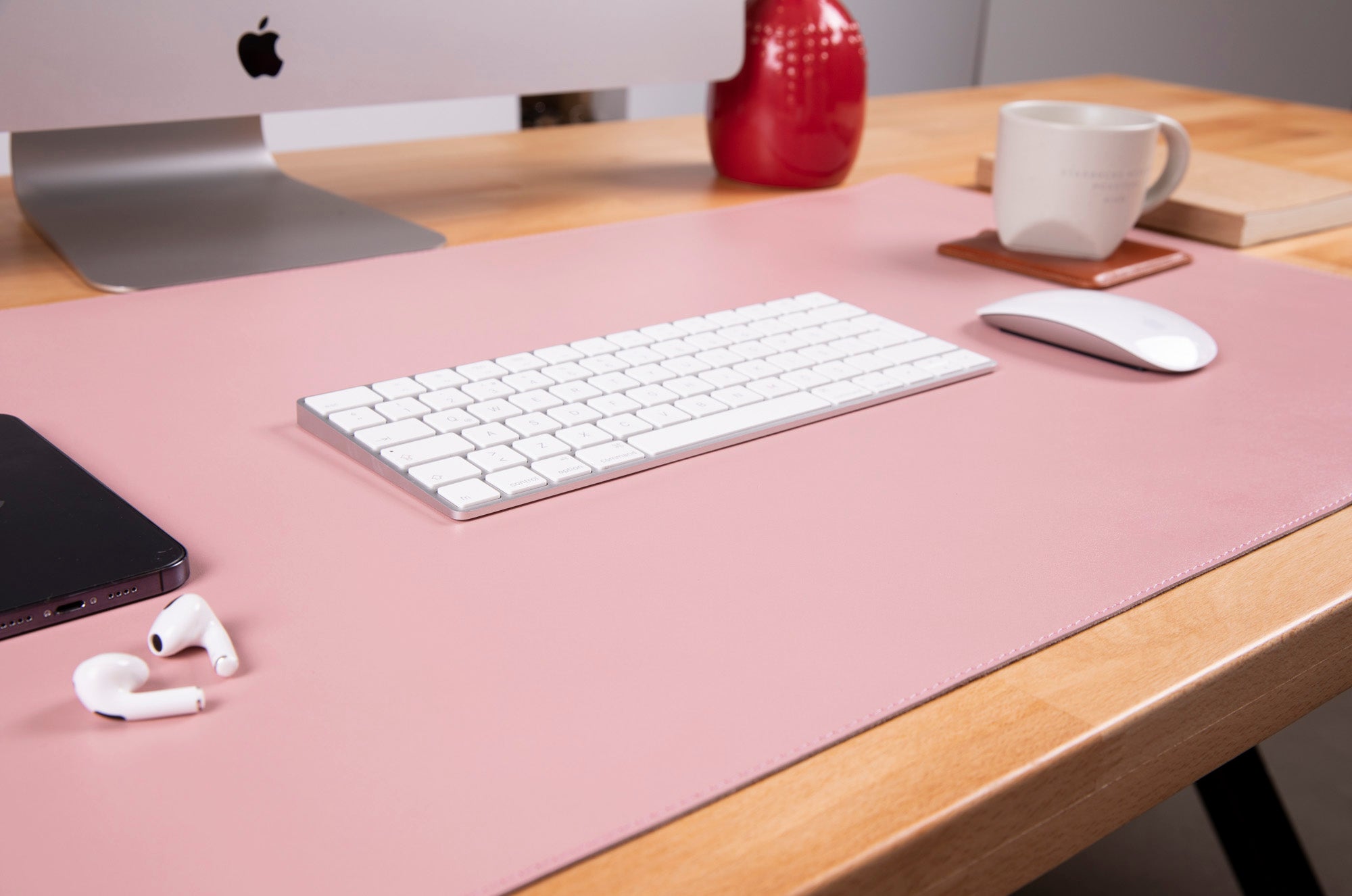 Natural Leather Desk Mat (37 cm x 80 cm)