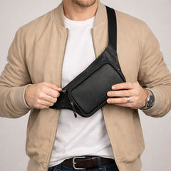 Apex Leather Waist Bag – Genuine Leather Crossbody & Waist Bag for Everyday Use | Minimal & Handcrafted