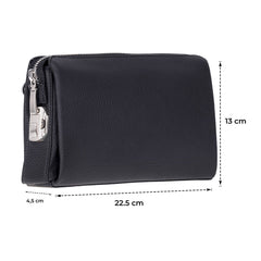 Lupus Leather Clutch Bag – Genuine Leather Wrist Clutch for Men & Women for Everyday Elegance | Minimal & Handcrafted