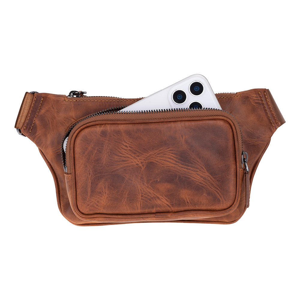 Apex Leather Waist Bag – Genuine Leather Crossbody & Waist Bag for Everyday Use | Minimal & Handcrafted