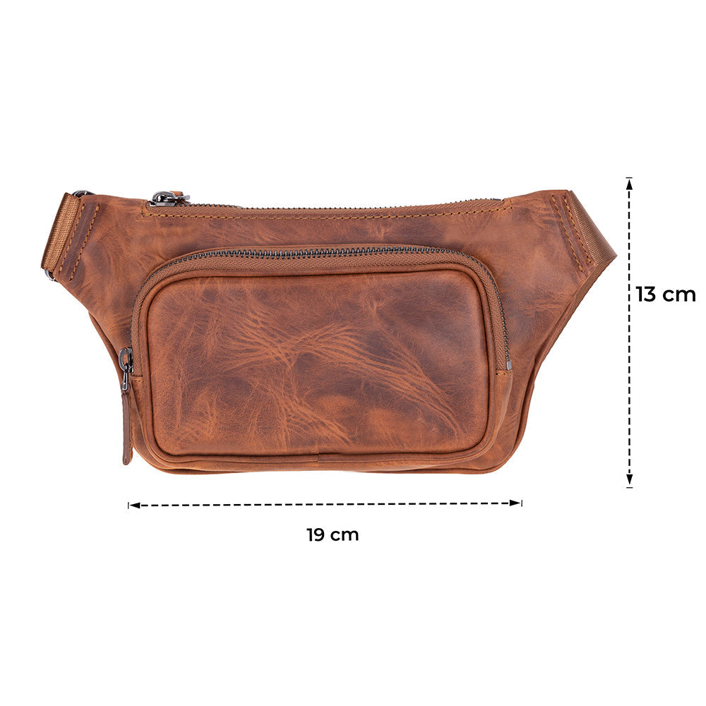 Apex Leather Waist Bag – Genuine Leather Crossbody & Waist Bag for Everyday Use | Minimal & Handcrafted