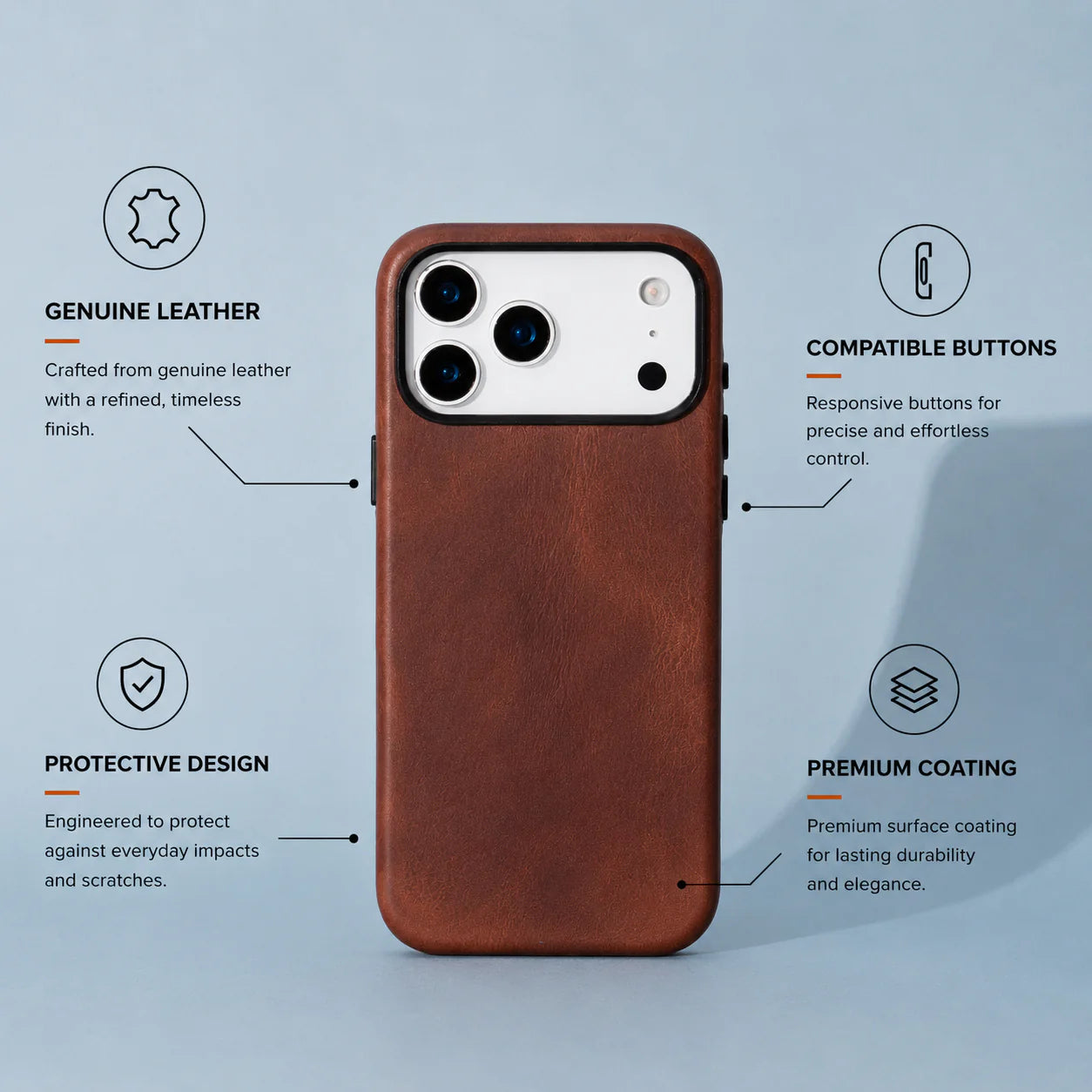 Prestige iPhone 17 Pro Max Leather Case