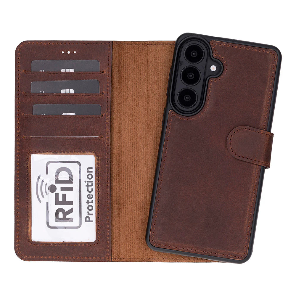 Magic Samsung Galaxy S26 Plus Leather Detachable Wallet Case