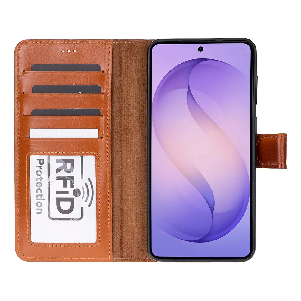 Samsung Galaxy S26 Leather Wallet Case Detachable RFID – Magic