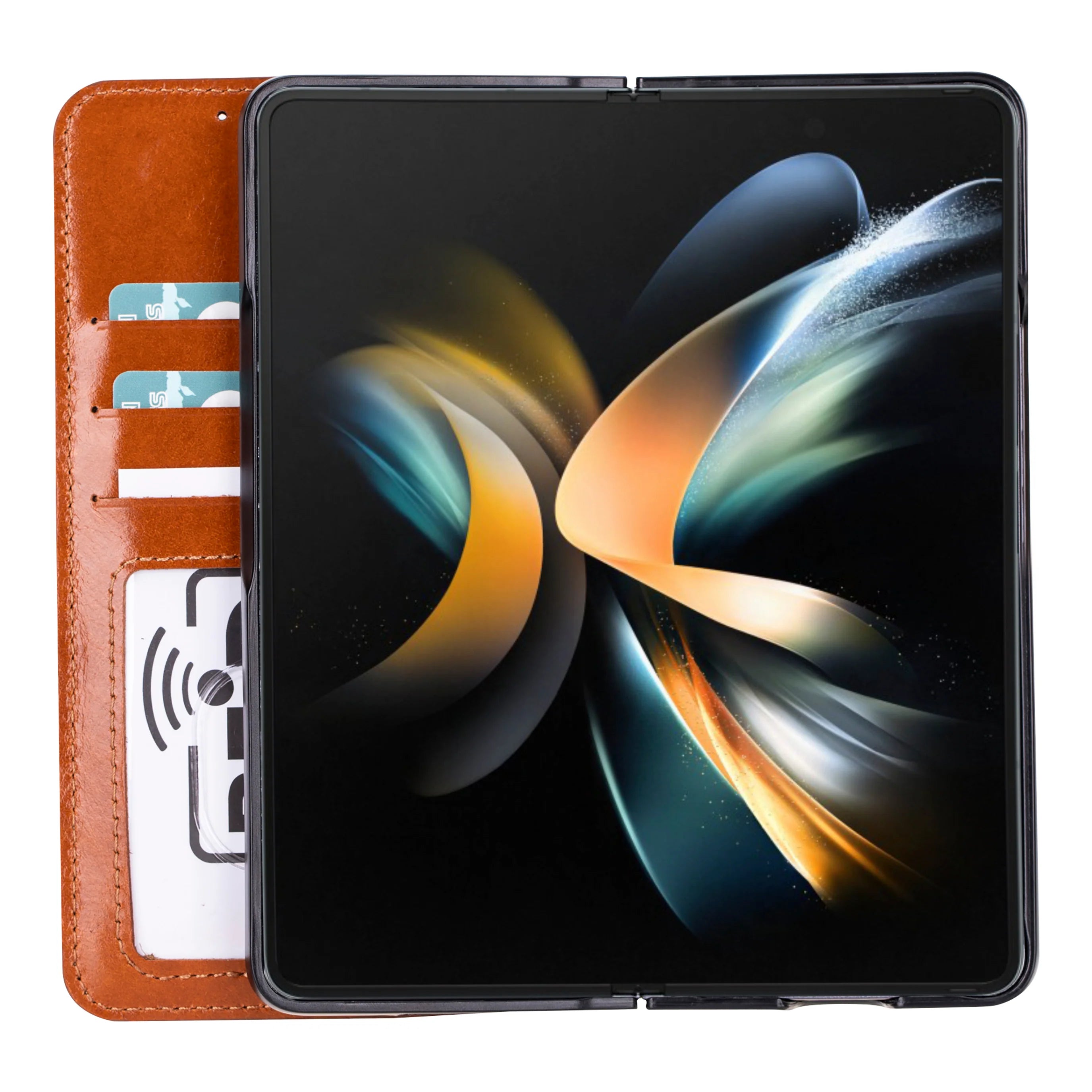 Google Pixel 10 Pro Fold Leather Folio Wallet Case RFID – Wallet ID