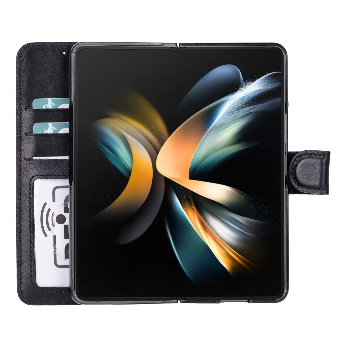 Google Pixel 10 Pro Fold Leather Folio Wallet Case RFID – Wallet ID
