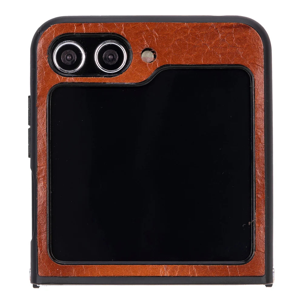 Samsung Galaxy Z Flip 5 Genuine Leather Slim Case – Flex Cover