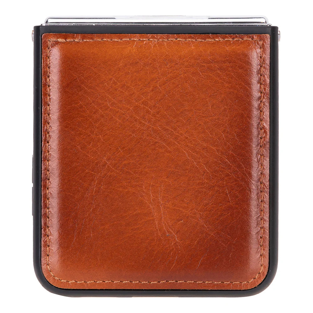 Samsung Galaxy Z Flip 5 Genuine Leather Slim Case – Flex Cover