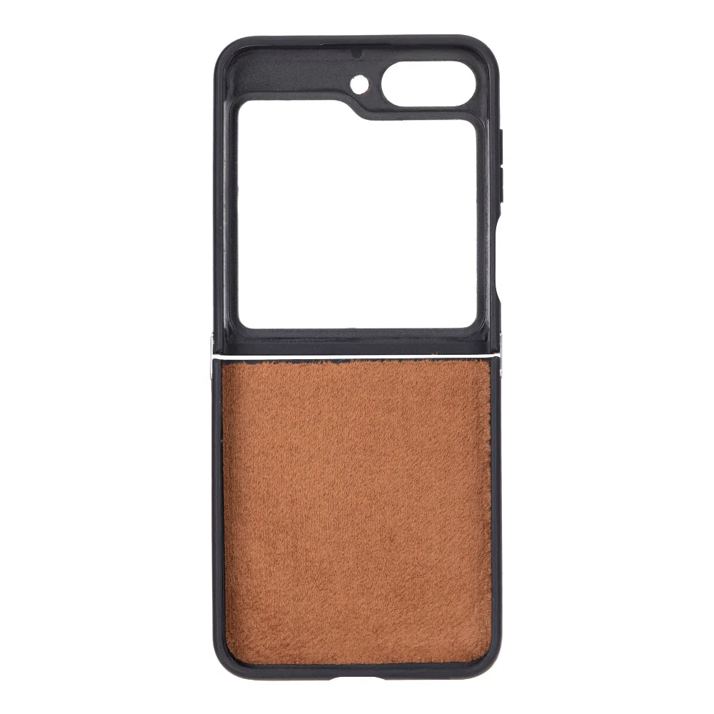 Samsung Galaxy Z Flip 5 Genuine Leather Slim Case – Flex Cover