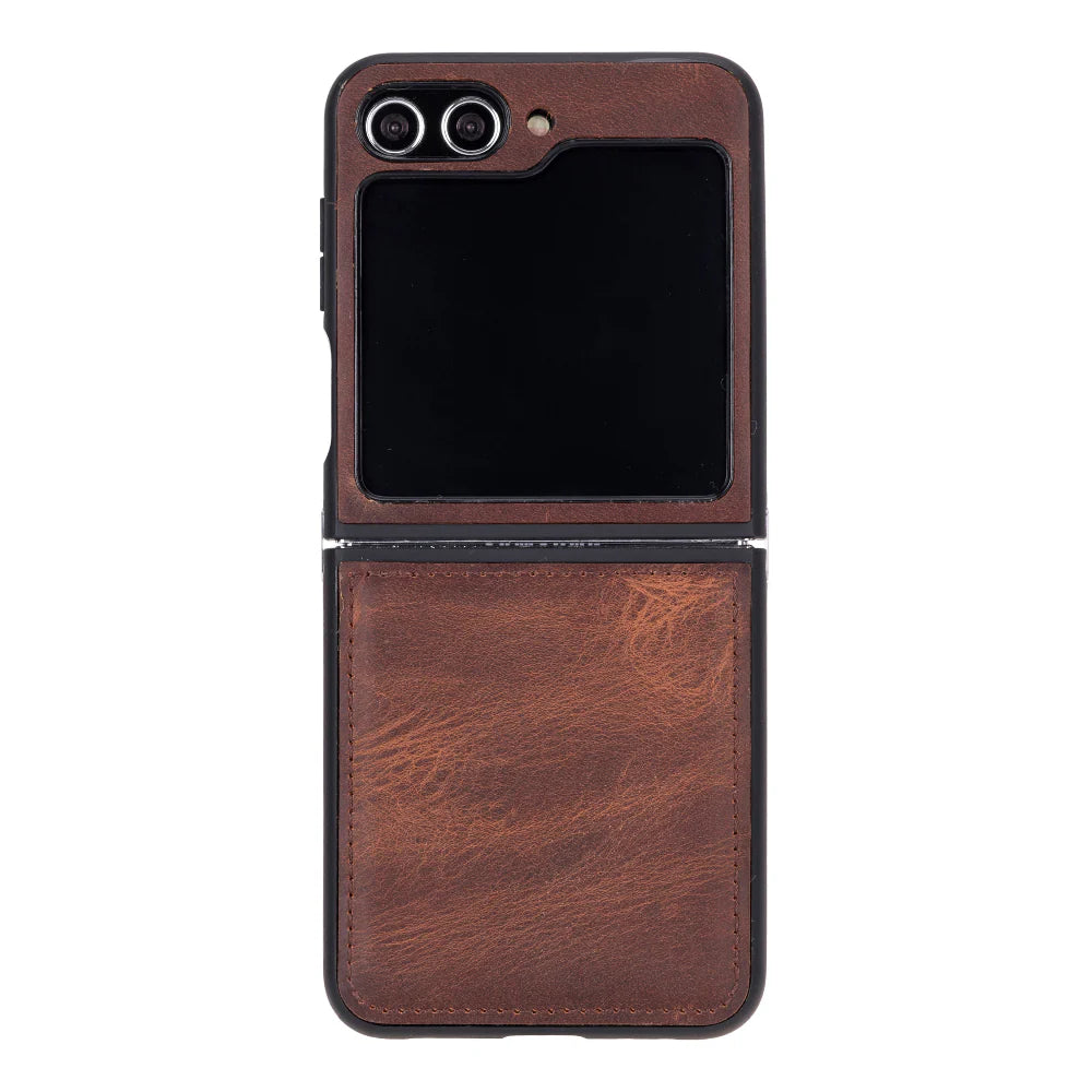 Samsung Galaxy Z Flip 5 Genuine Leather Slim Case – Flex Cover
