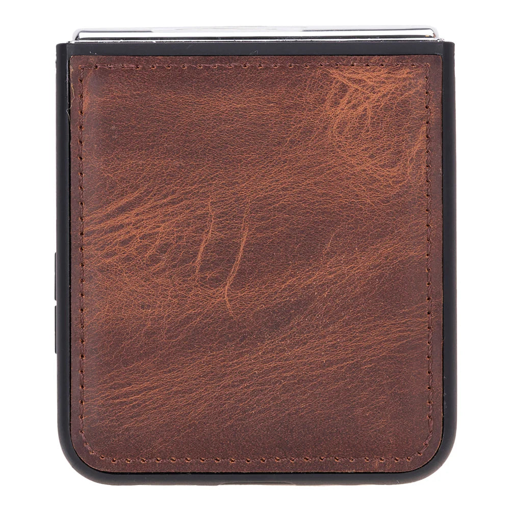 Samsung Galaxy Z Flip 5 Genuine Leather Slim Case – Flex Cover