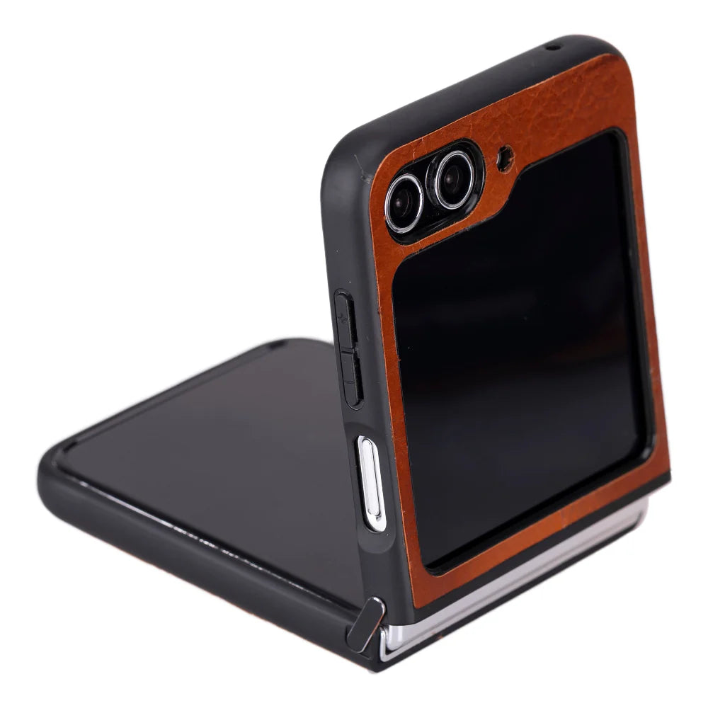 Samsung Galaxy Z Flip 5 Genuine Leather Slim Case – Flex Cover