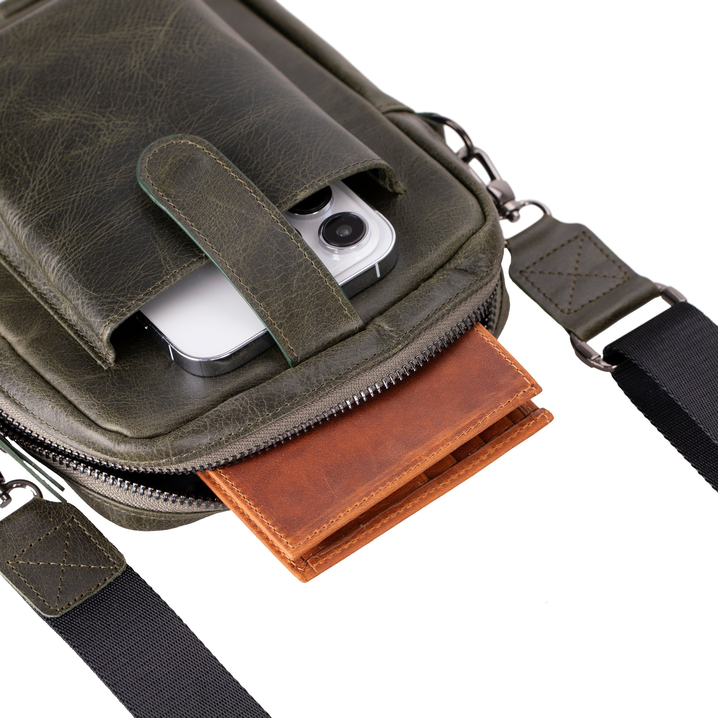 Pisa Leather Crossbody Bag