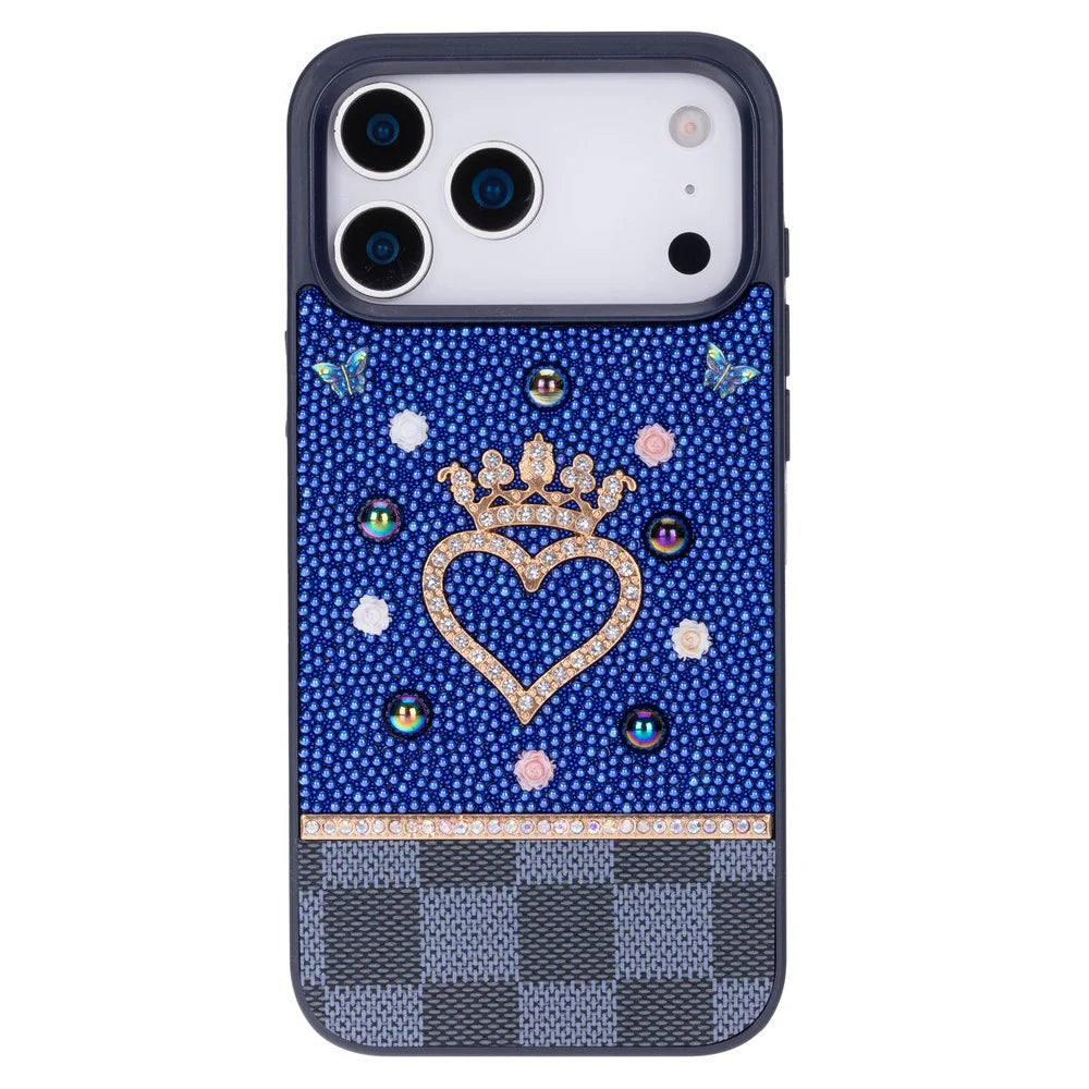 Vissel Heart Crystal Luxury Case for iPhone 17 Pro