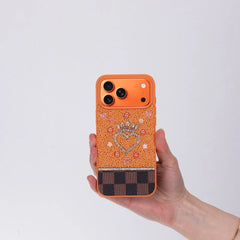 Vissel Heart Crystal Luxury Case for iPhone 17 Pro Max