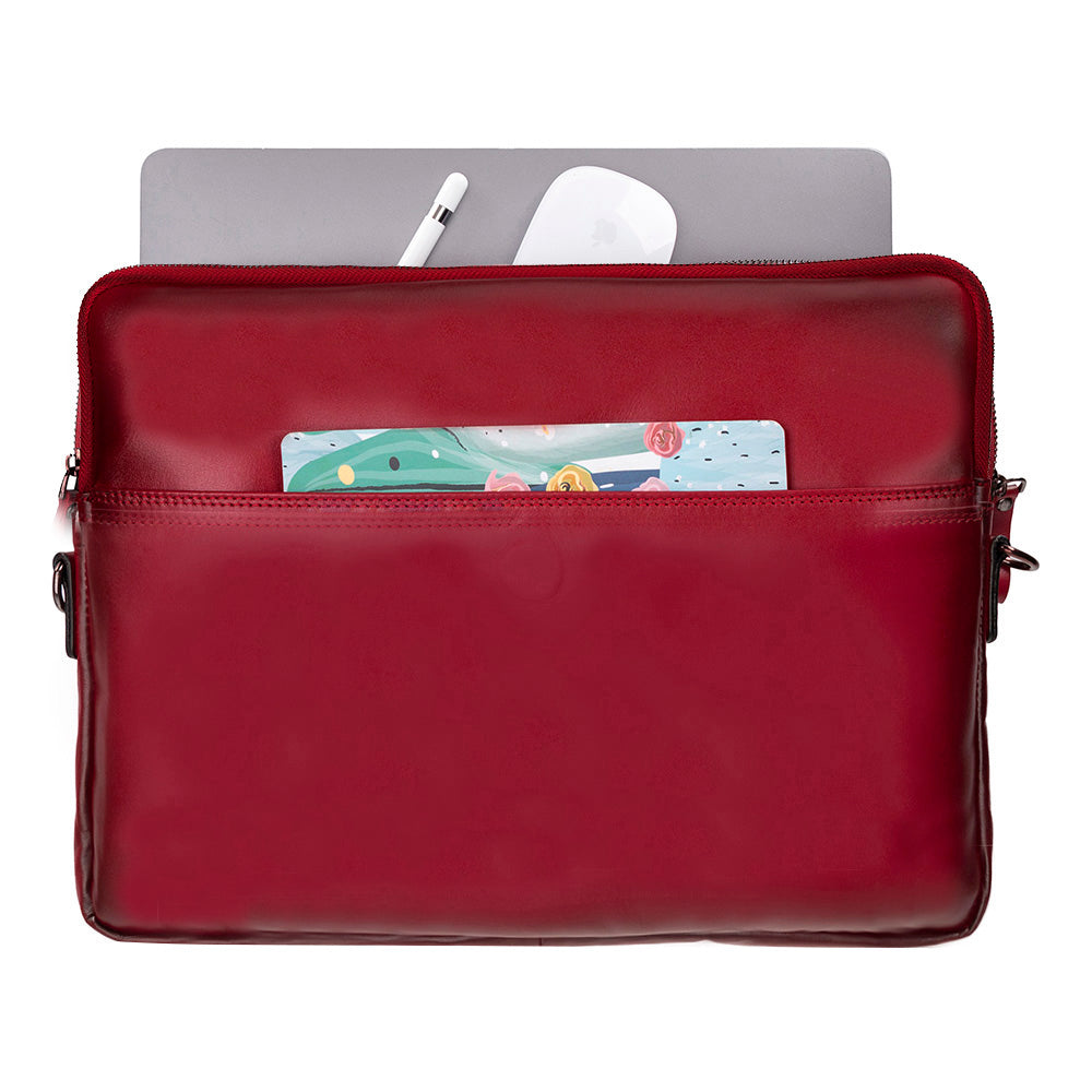 Leeds Slim Leather Laptop / Tablet Sleeve