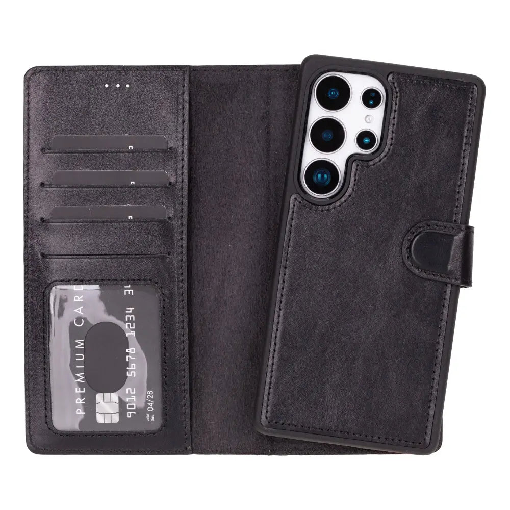 Samsung Galaxy S25 Ultra Leather Wallet Case Detachable RFID – Magic