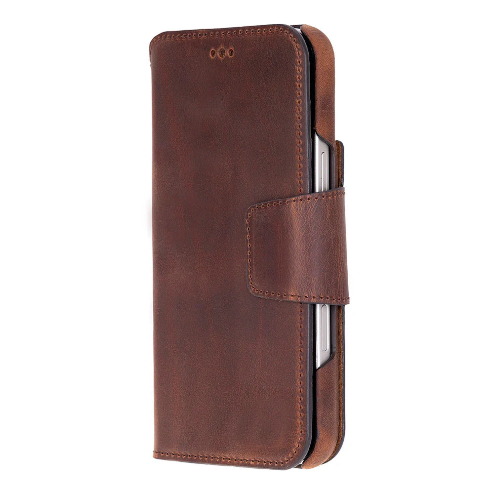Elite Magic iPhone 17 Pro Leather Detachable Wallet Case