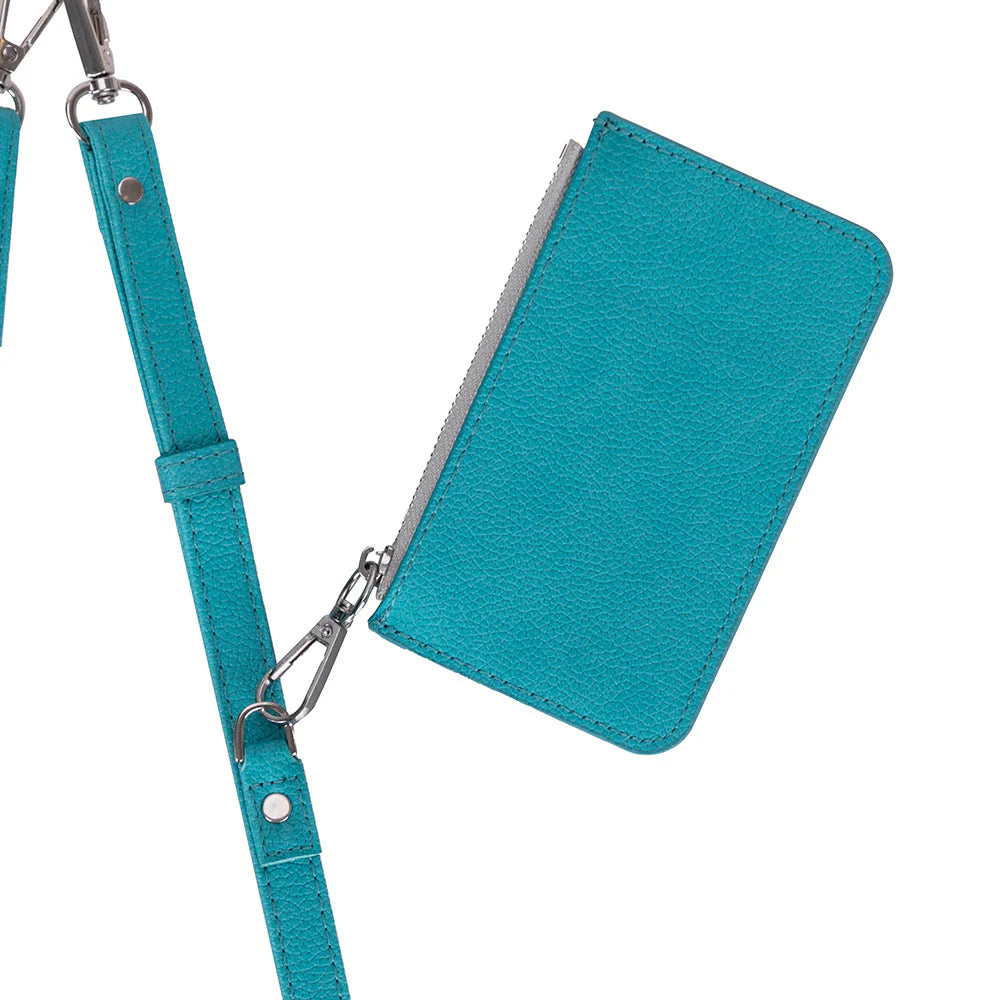FlexGo PU Leather Phone Strap & Wallet Set – Clip-On Flex