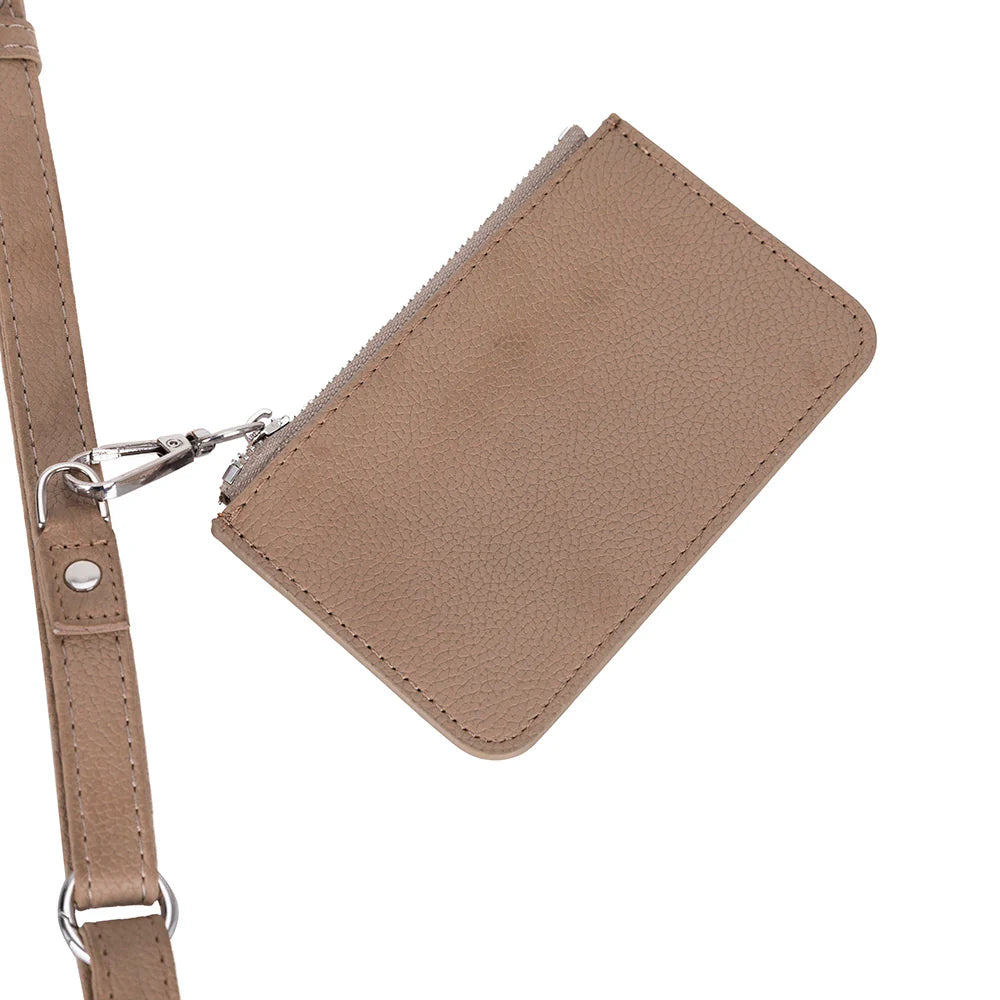 FlexGo PU Leather Phone Strap & Wallet Set – Clip-On Flex