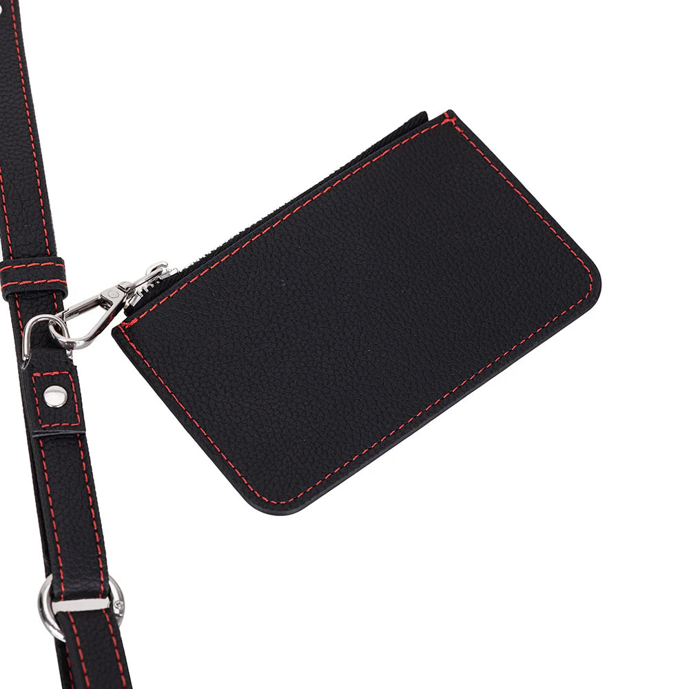 FlexGo PU Leather Phone Strap & Wallet Set – Clip-On Flex