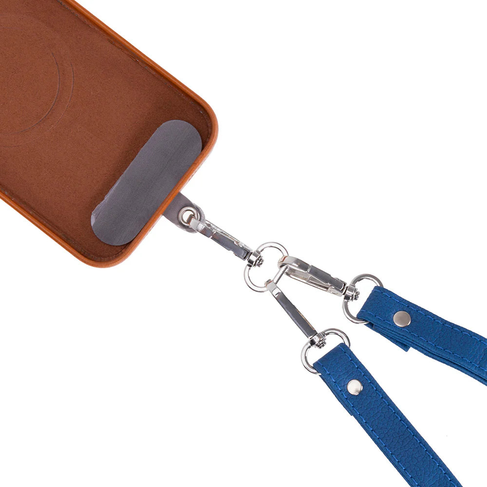 FlexGo PU Leather Phone Strap & Wallet Set – Clip-On Flex