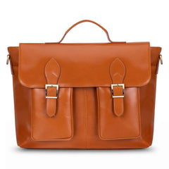 Olympus Leather Business Briefcase / Laptop Case