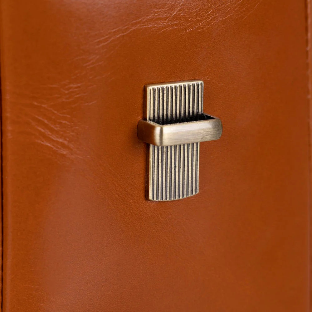 Olympus Leather Business Briefcase / Laptop Case
