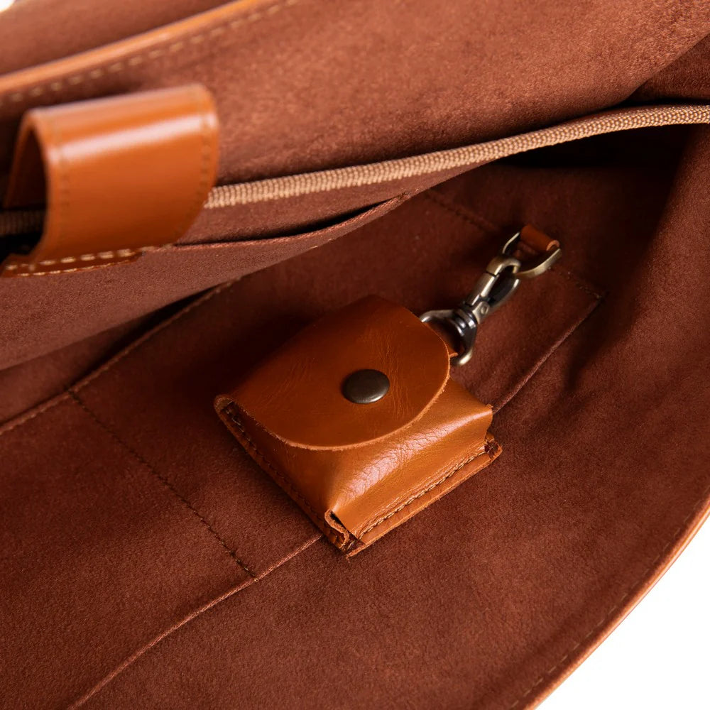 Olympus Leather Business Briefcase / Laptop Case