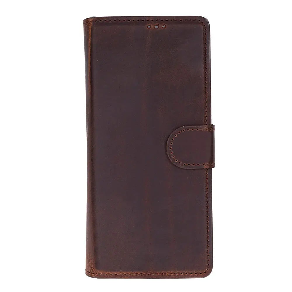 Samsung Galaxy Z Fold7 Genuine Leather Folio Wallet Case RFID – Wallet ID