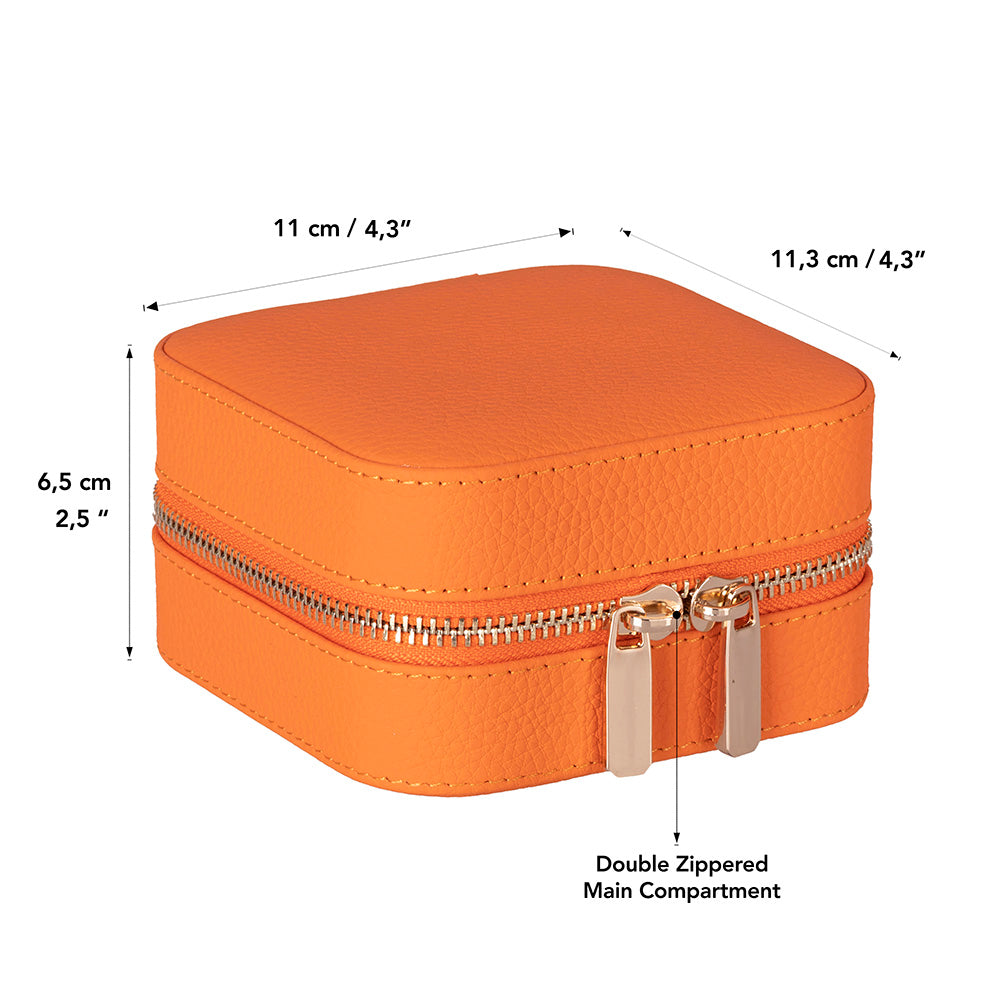 Amanda Leather Jewelry Box, Medium