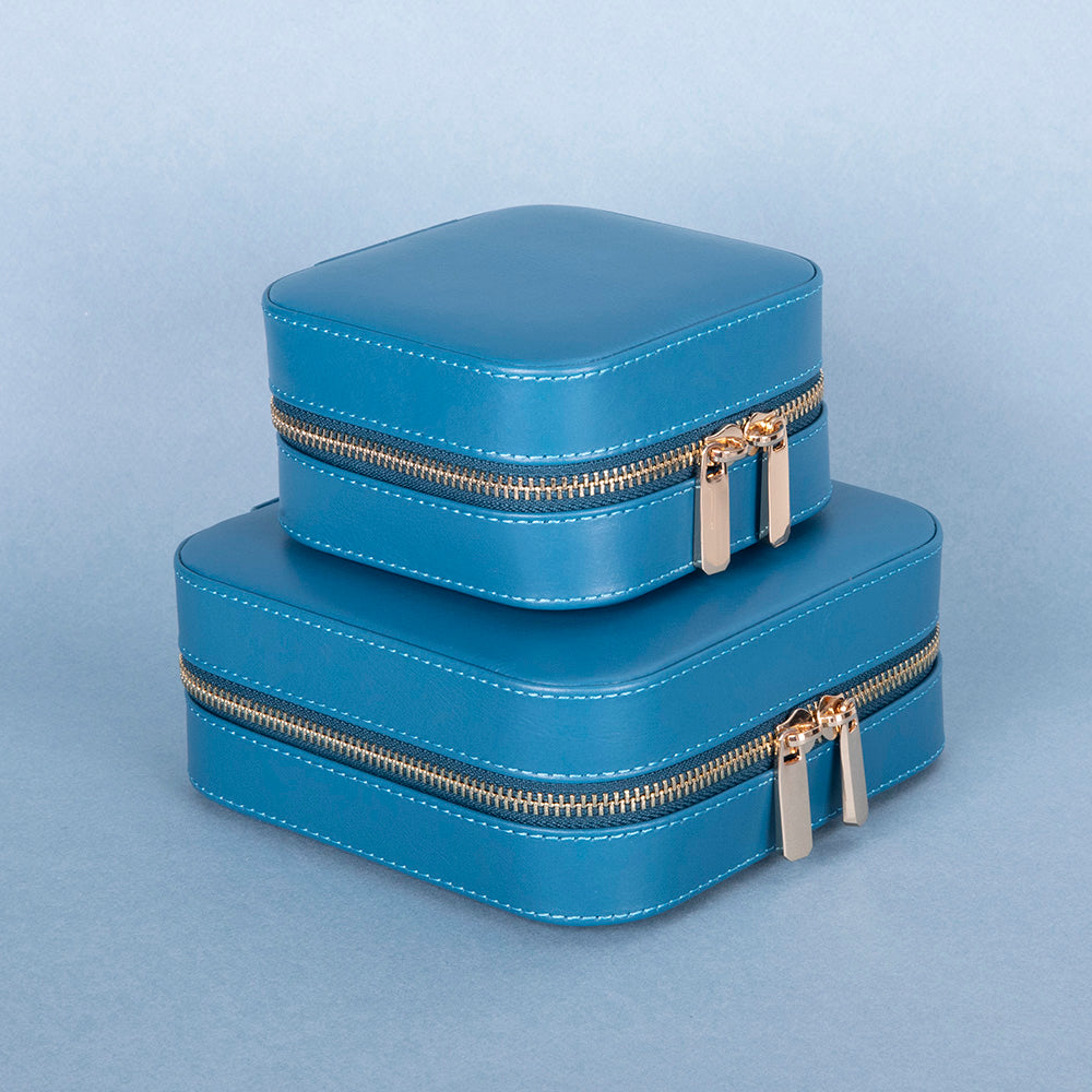 Amanda Leather Jewelry Box, Medium