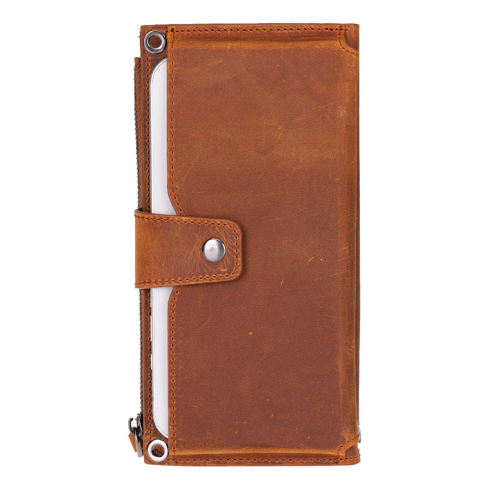 Lozan Strap Leather Crossbody Wallet