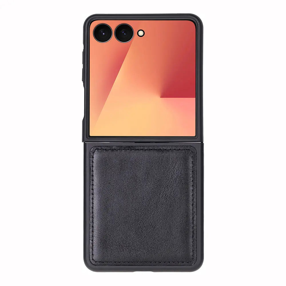 Samsung Galaxy Z Flip 7 Genuine Leather Slim Case – Flex Cover