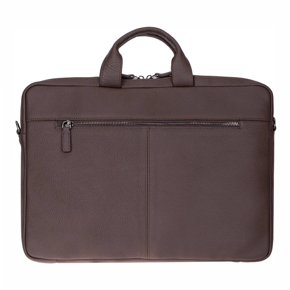 Truro Leather Business Briefcase / Laptop Case 14" with Suitcase