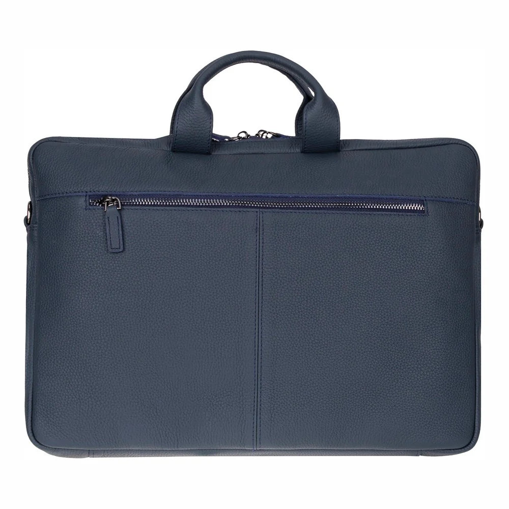 Truro Leather Business Briefcase / Laptop Case 14" with Suitcase