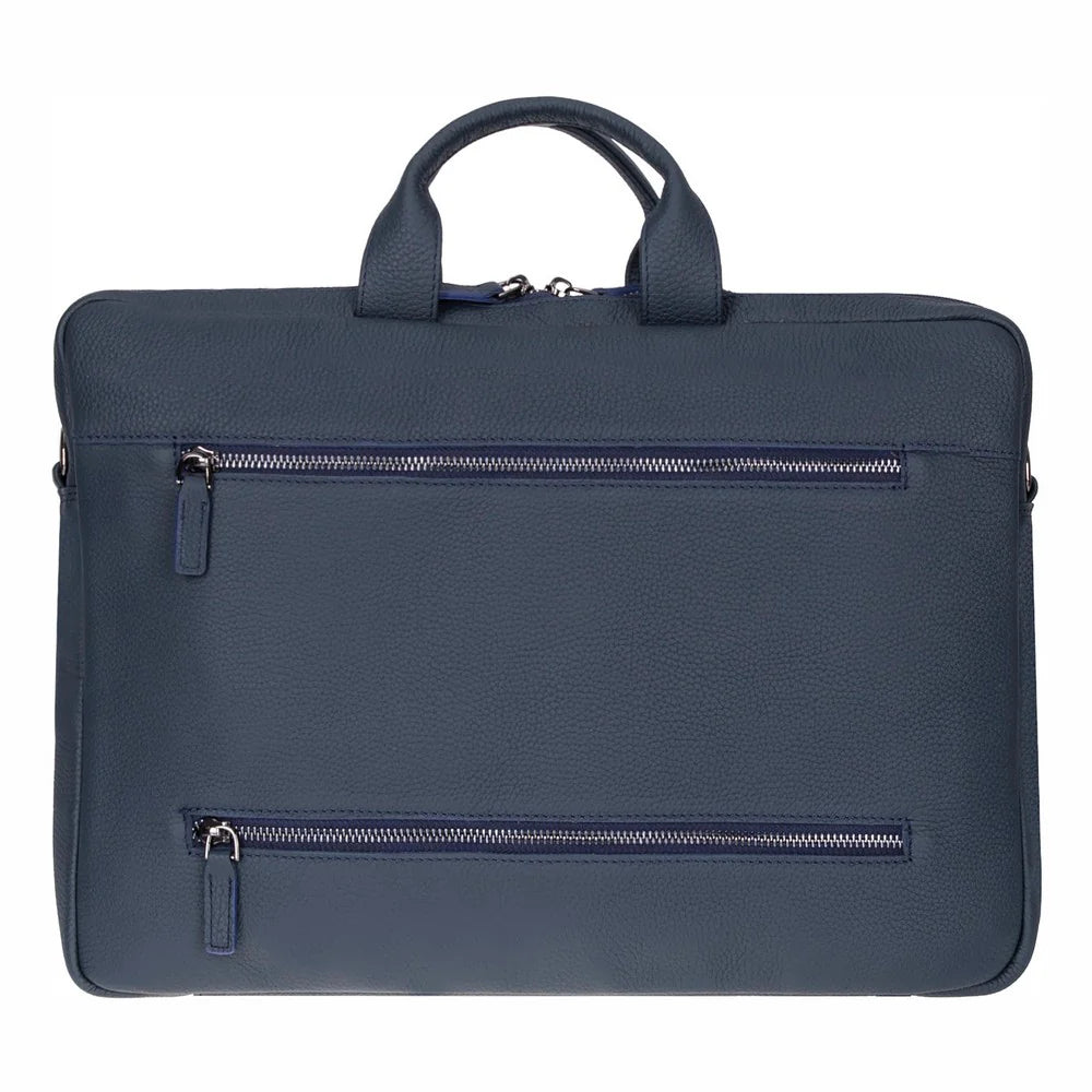 Truro Leather Business Briefcase / Laptop Case 14" with Suitcase