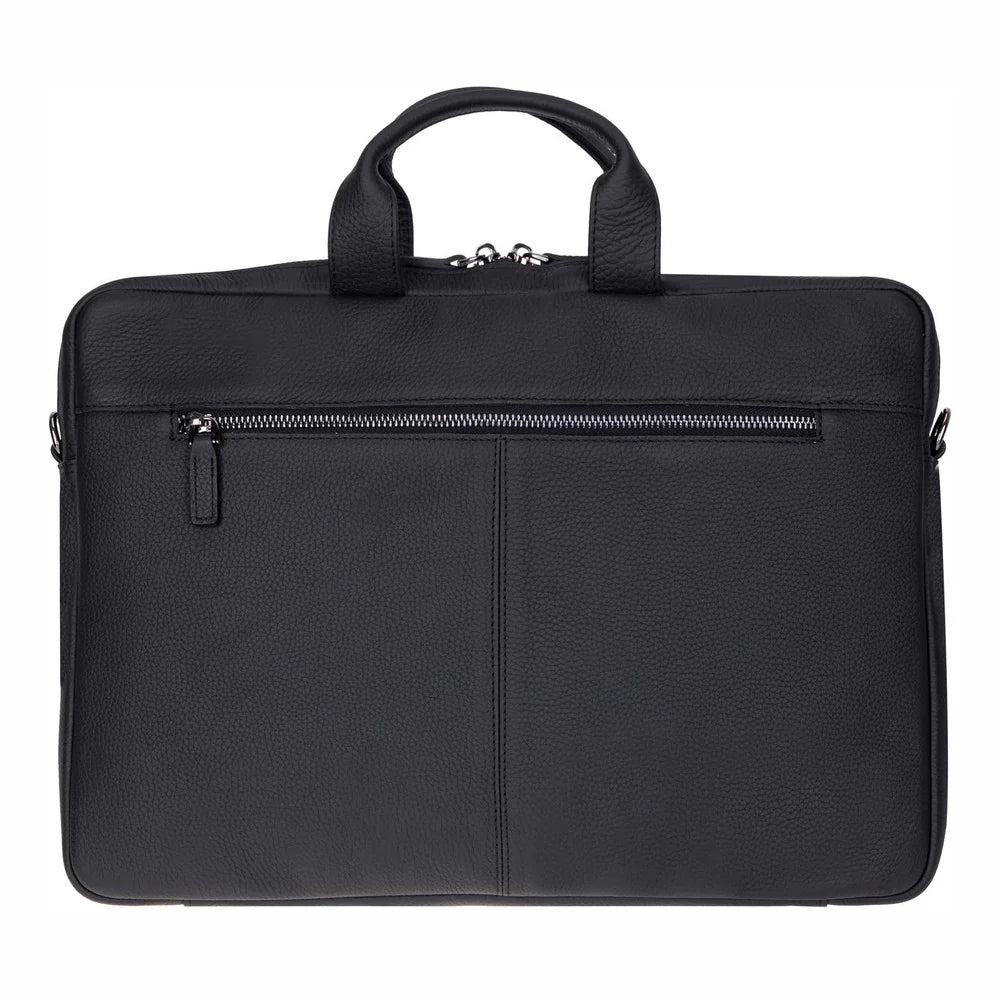Truro Leather Business Briefcase / Laptop Case 14" with Suitcase