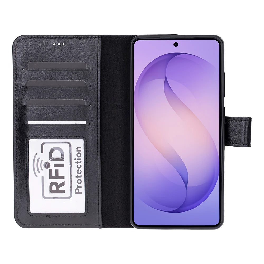 Magic Samsung Galaxy S26 Ultra Detachable Leather Wallet Case – Genuine Leather Phone Case for Everyday Carry | Minimal & Handcrafted