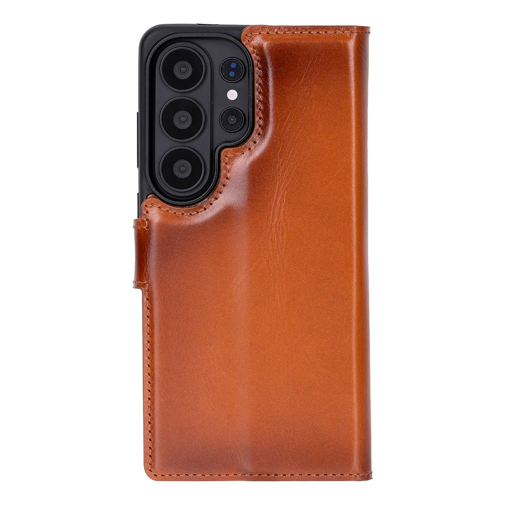 Magic Samsung Galaxy S26 Ultra Detachable Leather Wallet Case – Genuine Leather Phone Case for Everyday Carry | Minimal & Handcrafted