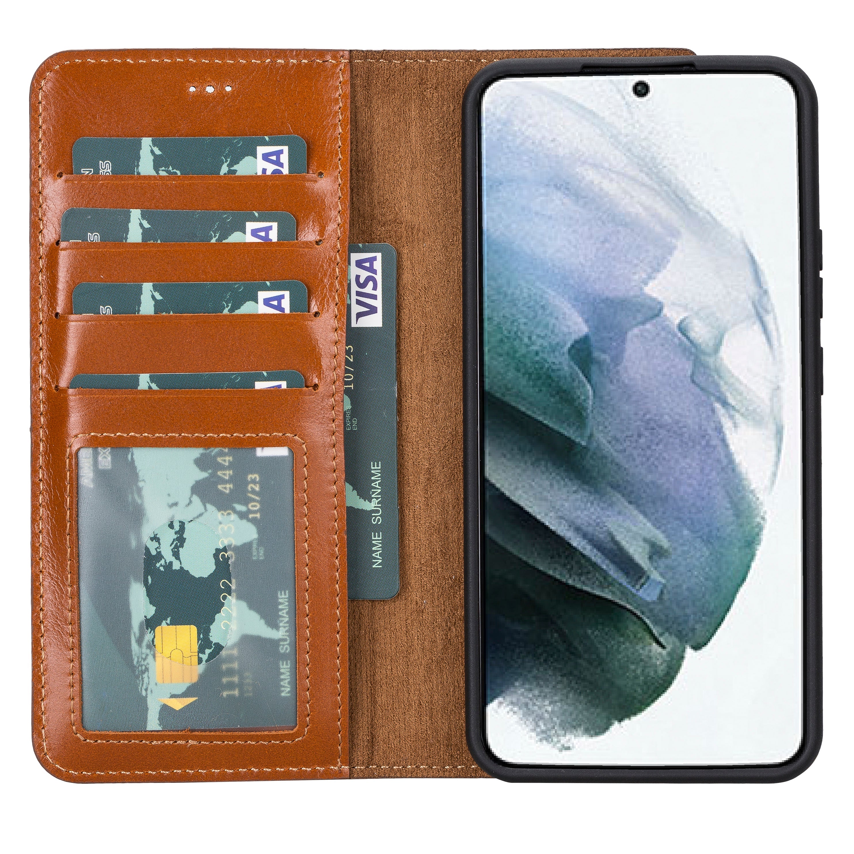 Samsung Galaxy S22 Ultra Leather Wallet Case Detachable RFID – Magic
